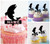TA0689 Japan Koi Sushi Fish Silhouette Party Wedding Birthday Acrylic Cupcake Toppers Decor 10 pcs
