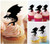 TA0692 Flying Dragon Silhouette Party Wedding Birthday Acrylic Cupcake Toppers Decor 10 pcs