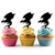 TA0692 Flying Dragon Silhouette Party Wedding Birthday Acrylic Cupcake Toppers Decor 10 pcs