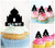 TA0741 Taj Mahal Silhouette Party Wedding Birthday Acrylic Cupcake Toppers Decor 10 pcs