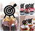 TA0767 Arrow Shoot Target Silhouette Party Wedding Birthday Acrylic Cupcake Toppers Decor 10 pcs