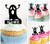 TA0781 Funny Flying Ghost Silhouette Party Wedding Birthday Acrylic Cupcake Toppers Decor 10 pcs