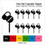 TA0803 Drug Tablet Capsule Silhouette Party Wedding Birthday Acrylic Cupcake Toppers Decor 10 pcs