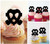 TA0810 Firefighter Oxygen Silhouette Party Wedding Birthday Acrylic Cupcake Toppers Decor 10 pcs