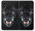S2823 Black Wolf Blue Eyes Face Case For iPhone X, iPhone XS