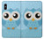 S3029 Cute Blue Owl Case For iPhone X, iPhone XS