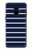 S2767 Navy White Striped Case For Samsung Galaxy A8 (2018)