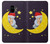 S2849 Cute Sleepy Owl Moon Night Case For Samsung Galaxy A8 (2018)