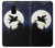 S3289 Flying Pig Full Moon Night Case For Samsung Galaxy A8 (2018)