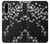S2544 Japanese Kimono Style Black Flower Pattern Case For Huawei P30 Pro