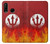 S2803 Fire Red Devil Spear Symbol Case For Huawei P30 lite