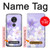 S2361 Purple White Flowers Case For Motorola Moto G7 Play