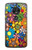 S3281 Colorful Hippie Flowers Pattern Case For Motorola Moto G7 Power