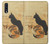 S3229 Vintage Cat Poster Case For Samsung Galaxy A50