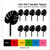 TA0893 Jungle Monstera Leaf Silhouette Party Wedding Birthday Acrylic Cupcake Toppers Decor 10 pcs