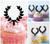 TA0919 Hellenismos Silhouette Party Wedding Birthday Acrylic Cupcake Toppers Decor 10 pcs