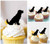 TA0936 Curious Cockapoo Dog Silhouette Party Wedding Birthday Acrylic Cupcake Toppers Decor 10 pcs