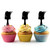 TA0941 Art Paint Brush Silhouette Party Wedding Birthday Acrylic Cupcake Toppers Decor 10 pcs