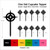 TA0945 Compass Silhouette Party Wedding Birthday Acrylic Cupcake Toppers Decor 10 pcs TA0945 Compass Silhouette Party Wedding Birthday Acrylic Cupcake Toppers Decor 10 pcs