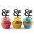 TA0947 MRS and MRS Silhouette Party Wedding Birthday Acrylic Cupcake Toppers Decor 10 pcs