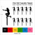 TA0959 Women Gun Silhouette Party Wedding Birthday Acrylic Cupcake Toppers Decor 10 pcs