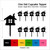 TA0970 Xmas House Snow Silhouette Party Wedding Birthday Acrylic Cupcake Toppers Decor 10 pcs
