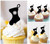 TA0976 Xmas Sock Silhouette Party Wedding Birthday Acrylic Cupcake Toppers Decor 10 pcs