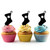TA0976 Xmas Sock Silhouette Party Wedding Birthday Acrylic Cupcake Toppers Decor 10 pcs