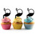 TA0997 Organ Gastro Silhouette Party Wedding Birthday Acrylic Cupcake Toppers Decor 10 pcs