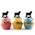 TA1036 Goat Barn Yard Animal Farm Silhouette Party Wedding Birthday Acrylic Cupcake Toppers Decor 10 pcs