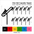 TA1074 Trombone Music Instrument Silhouette Party Wedding Birthday Acrylic Cupcake Toppers Decor 10 pcs