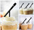TA1075 Recorder Music Instrument Silhouette Party Wedding Birthday Acrylic Cupcake Toppers Decor 10 pcs