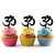 TA1085 Hindu Om Silhouette Party Wedding Birthday Acrylic Cupcake Toppers Decor 10 pcs