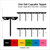 TA1086 Pixel Glasses Silhouette Party Wedding Birthday Acrylic Cupcake Toppers Decor 10 pcs