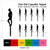 TA1094 Pregnancy Infant Mom Silhouette Party Wedding Birthday Acrylic Cupcake Toppers Decor 10 pcs