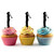 TA1097 Worker Digging Silhouette Party Wedding Birthday Acrylic Cupcake Toppers Decor 10 pcs