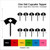 TA1127 Nurse Hat Silhouette Party Wedding Birthday Acrylic Cupcake Toppers Decor 10 pcs
