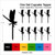TA1146 Dragon Fly Insect Silhouette Party Wedding Birthday Acrylic Cupcake Toppers Decor 10 pcs