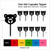 TA1178 Bear Head Silhouette Party Wedding Birthday Acrylic Cupcake Toppers Decor 10 pcs