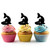 TA1185 Baby Shark Silhouette Party Wedding Birthday Acrylic Cupcake Toppers Decor 10 pcs