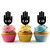 TA1193 Hamsa Hand Silhouette Party Wedding Birthday Acrylic Cupcake Toppers Decor 10 pcs