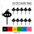TA1194 Cute Submarine Silhouette Party Wedding Birthday Acrylic Cupcake Toppers Decor 10 pcs