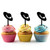 TA1195 Summer Female Hat Silhouette Party Wedding Birthday Acrylic Cupcake Toppers Decor 10 pcs