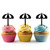 TA1197 Beach Umbrella Silhouette Party Wedding Birthday Acrylic Cupcake Toppers Decor 10 pcs