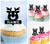 TA1198 Cute Deer Head Silhouette Party Wedding Birthday Acrylic Cupcake Toppers Decor 10 pcs