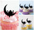 TA1199 Islam Crescent Moon Silhouette Party Wedding Birthday Acrylic Cupcake Toppers Decor 10 pcs