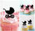 TA1213 Baby Carriage Silhouette Party Wedding Birthday Acrylic Cupcake Toppers Decor 10 pcs