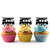 TA1215 Camping Van Silhouette Party Wedding Birthday Acrylic Cupcake Toppers Decor 10 pcs