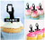 TA1218 Hand Mobile Phone Silhouette Party Wedding Birthday Acrylic Cupcake Toppers Decor 10 pcs