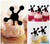 TA1232 Atomic Model Silhouette Party Wedding Birthday Acrylic Cupcake Toppers Decor 10 pcs